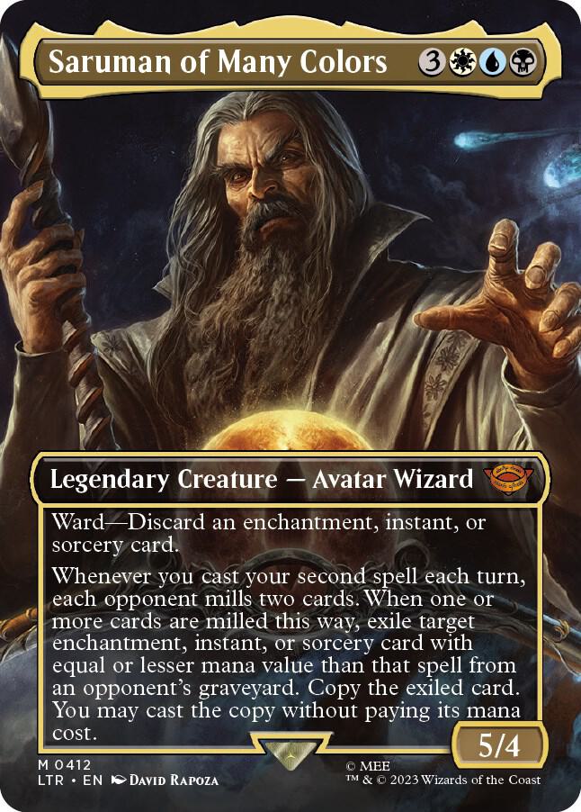 Saruman of Many Colors 412 (Universes Beyond: The Lord of the Rings: Tales of Middle-earth)  - Borderless | Good Games Adelaide SA