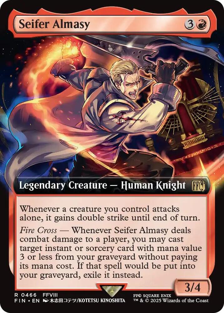 Seifer Almasy Extended Art 466 (FINAL FANTASY)  | Good Games Adelaide SA