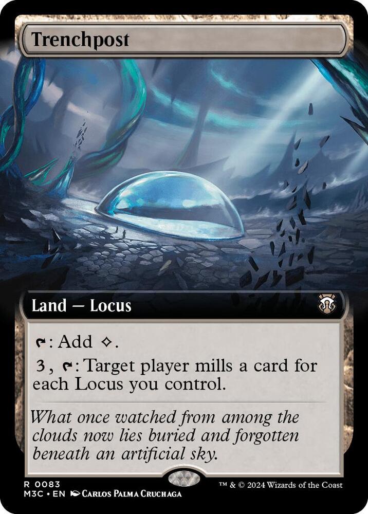 Trenchpost 83/411 (Commander: Modern Horizons 3)  - Extended Art Ripple Foil | Good Games Adelaide SA