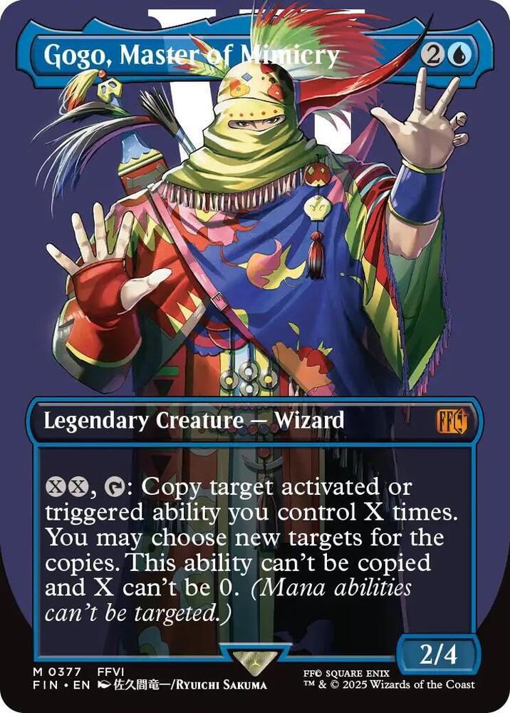 Gogo, Master of Mimicry 377/309 (FINAL FANTASY)  - Borderless Foil | Good Games Adelaide SA