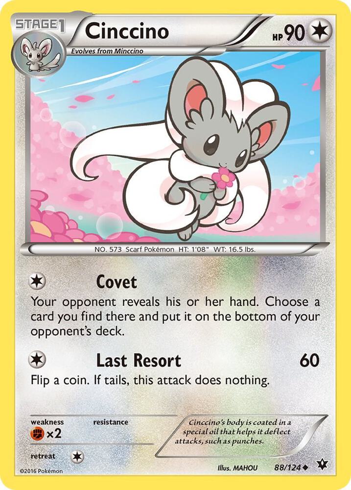 Cinccino 88/124 (XY - Fates Collide)  | Good Games Adelaide SA