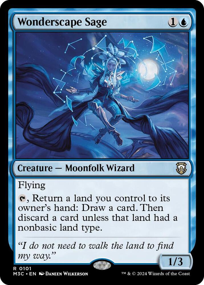 Wonderscape Sage 101 (Commander: Modern Horizons 3)  | Good Games Adelaide SA
