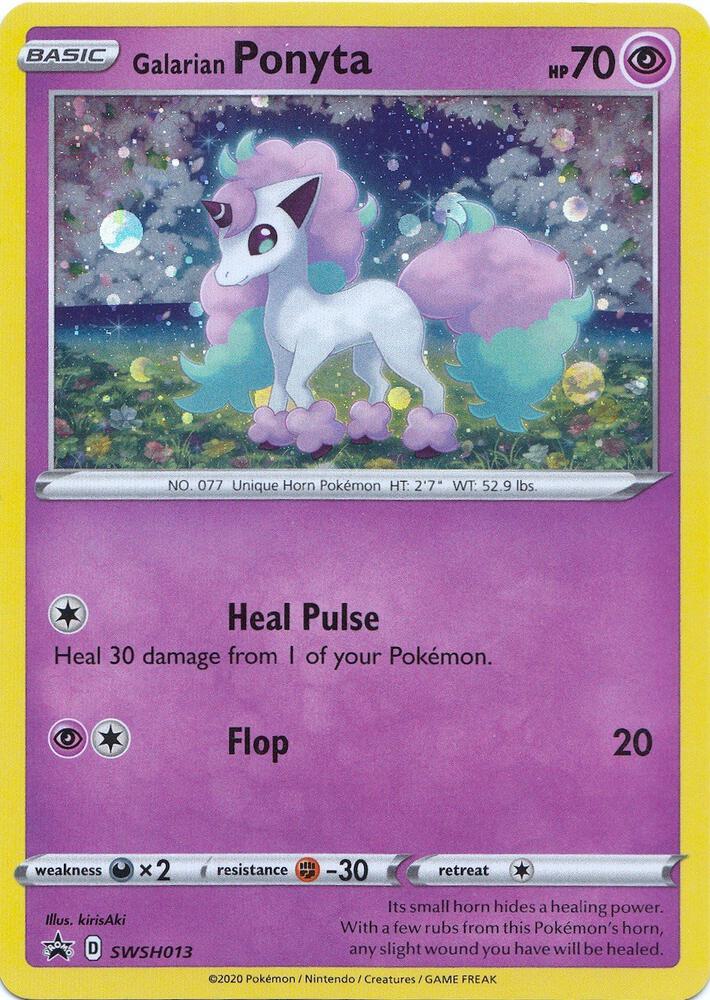 Galarian Ponyta SWSH013 (SWSH: Sword & Shield Promo Cards)  - Holofoil | Good Games Adelaide SA