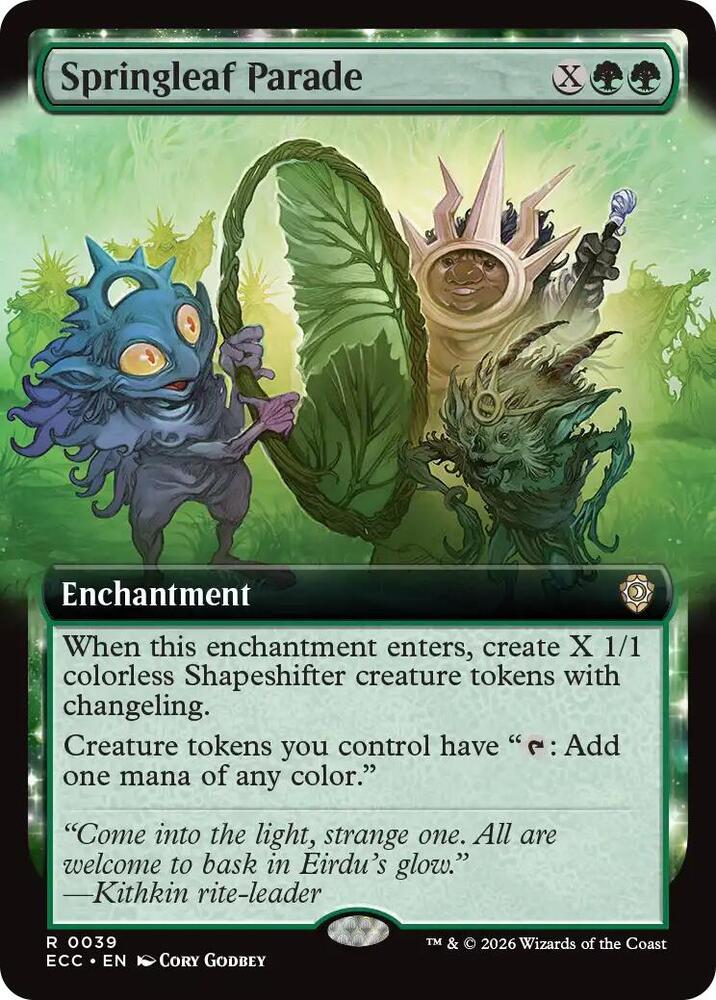 Springleaf Parade Extended Art 39 (Commander: Lorwyn Eclipsed)  - Extended Art | Good Games Adelaide SA