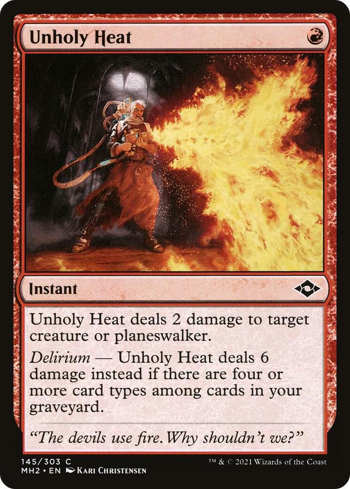 Unholy Heat 145 (Modern Horizons 2)  - Foil | Good Games Adelaide SA