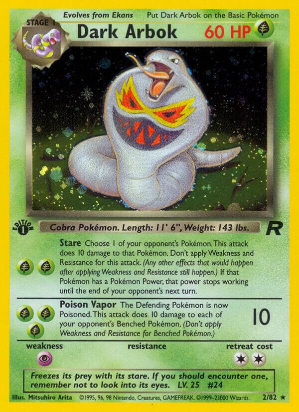 Dark Arbok 02/82 (Team Rocket)  - 1st Edition Holofoil | Good Games Adelaide SA