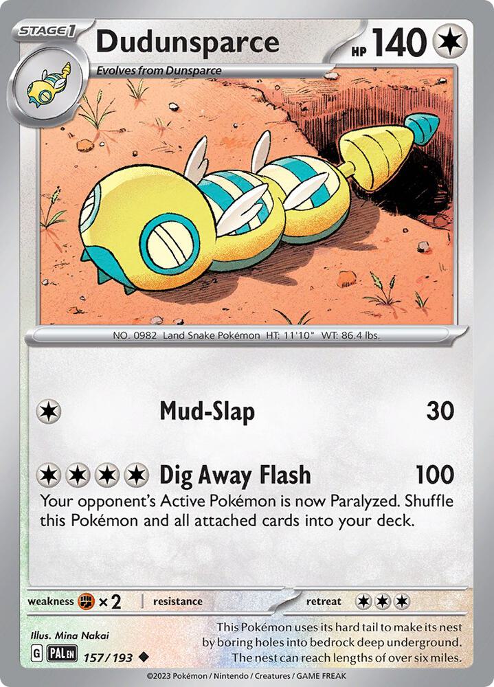 Dudunsparce 157/193 (SV02: Paldea Evolved)  | Good Games Adelaide SA