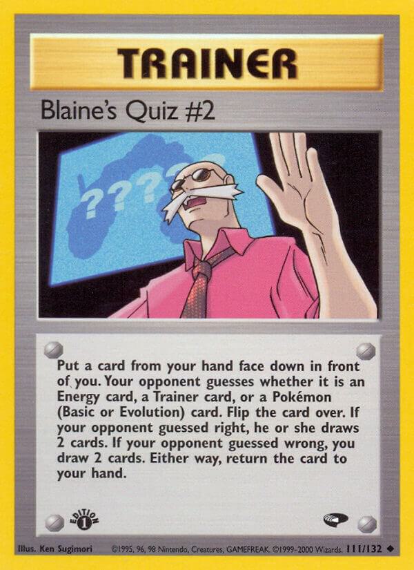Blaine's Quiz #2 111/132 (Gym Challenge)  - 1st Edition | Good Games Adelaide SA