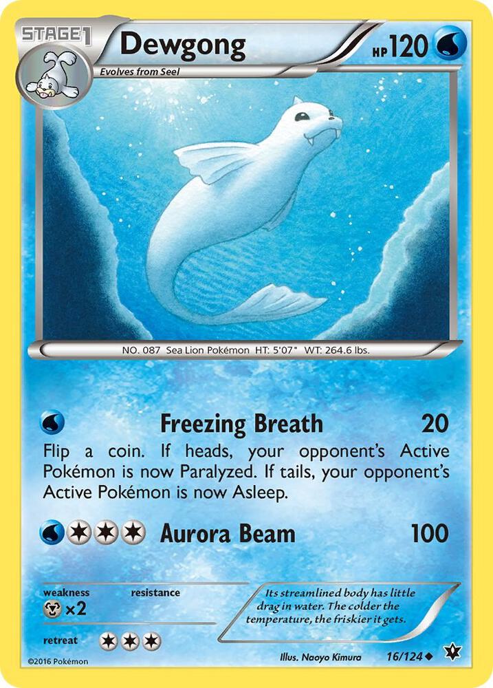 Dewgong 16/124 (XY - Fates Collide)  | Good Games Adelaide SA