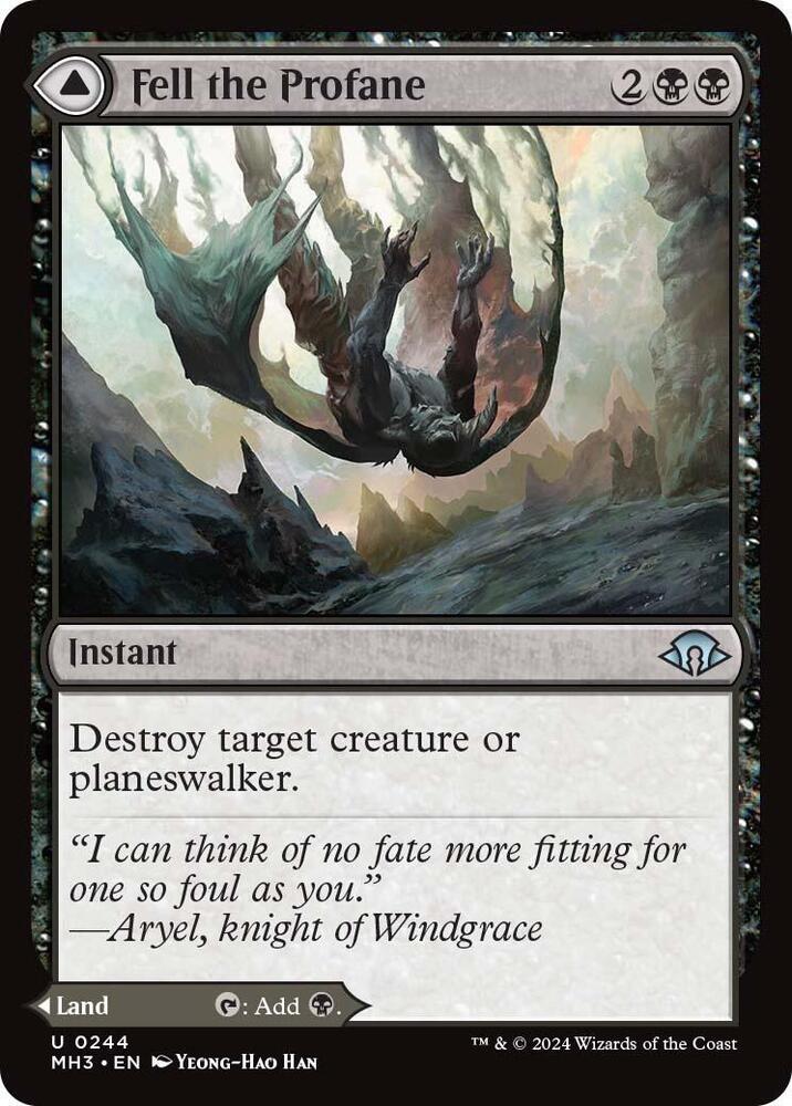 Fell the Profane // Fell Mire 244 (Modern Horizons 3)  | Good Games Adelaide SA