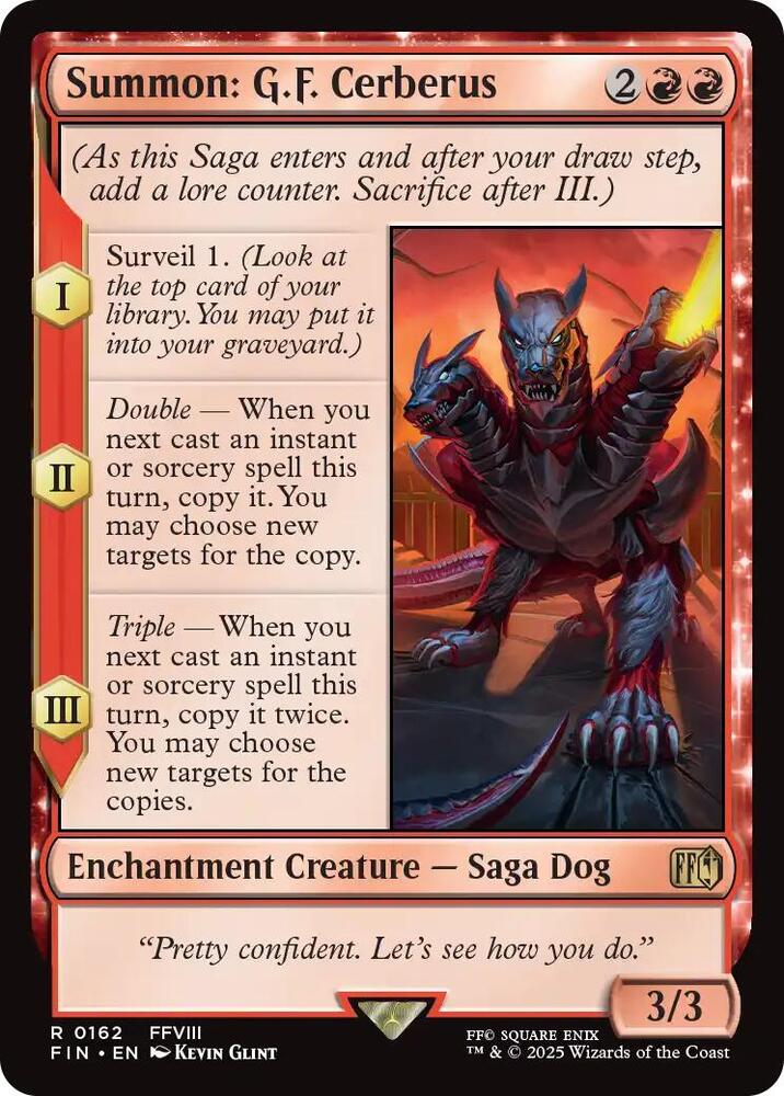 Summon: G.F. Cerberus 162 (FINAL FANTASY)  - Foil | Good Games Adelaide SA