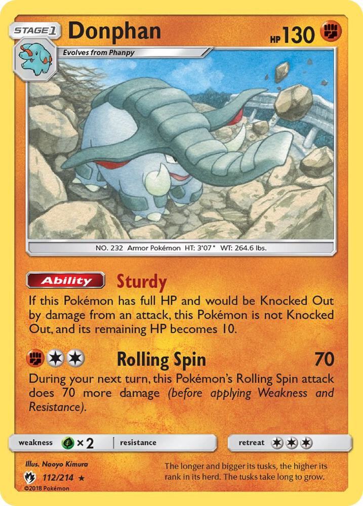 Donphan 112/214 (SM - Lost Thunder)  | Good Games Adelaide SA