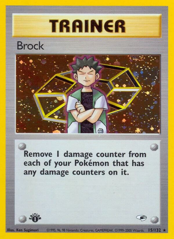 Brock 15 015/132 (Gym Heroes)  - 1st Edition Holofoil | Good Games Adelaide SA