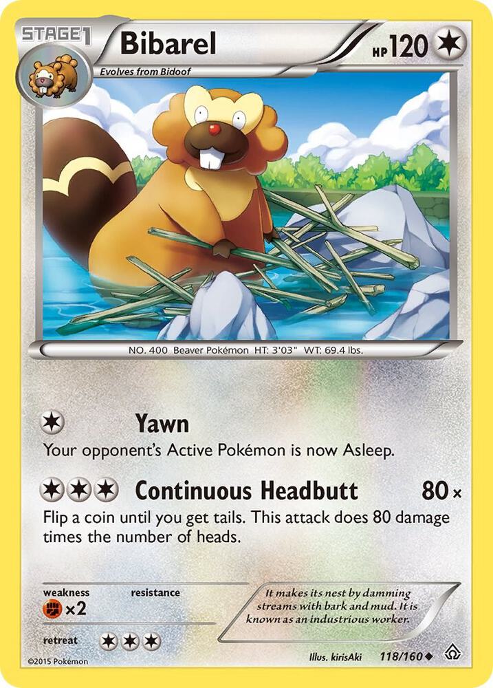 Bibarel 118/160 (XY - Primal Clash)  | Good Games Adelaide SA