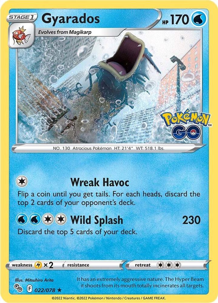 Gyarados 022/078 (Pokemon GO)  - Holofoil | Good Games Adelaide SA