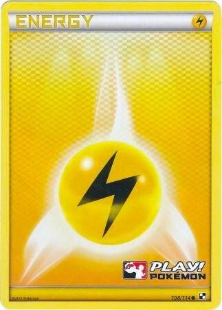 Lightning Energy 108 114 Play Pokemon 108/114 (League & Championship Cards)  - Holofoil | Good Games Adelaide SA