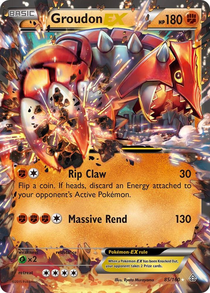 Groudon EX 85/160 (XY - Primal Clash)  - Holofoil | Good Games Adelaide SA