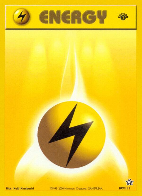 Lightning Energy 109/111 (Neo Genesis)  - 1st Edition | Good Games Adelaide SA