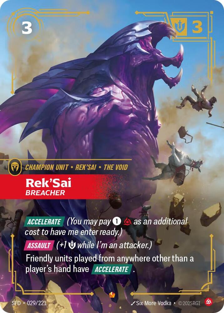Rek'Sai - Breacher 29/221 (Spiritforged)  - Foil | Good Games Adelaide SA
