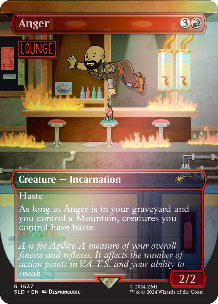 Anger 1637 Rainbow Foil 1637 (Secret Lair Drop Series)  - Foil | Good Games Adelaide SA