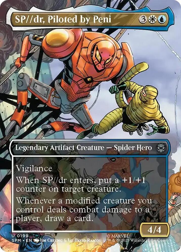 SP dr Piloted by Peni Borderless 199 (Marvel's Spider-Man)  - Borderless Foil | Good Games Adelaide SA