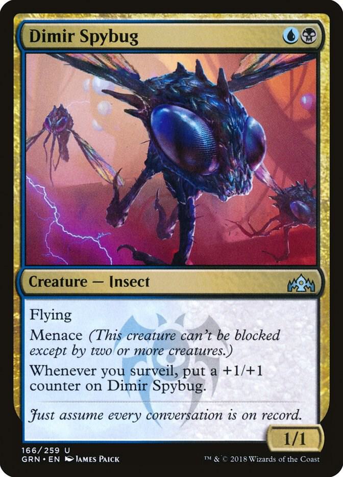 Dimir Spybug 166 (Guilds of Ravnica)  - Foil | Good Games Adelaide SA