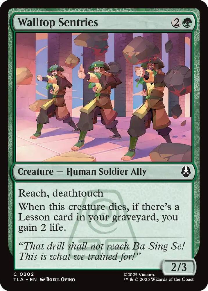 Walltop Sentries 202 (Avatar: The Last Airbender)  - Foil | Good Games Adelaide SA