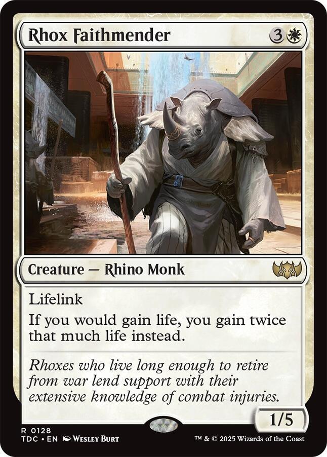 Rhox Faithmender 128 (Commander: Tarkir: Dragonstorm)  | Good Games Adelaide SA