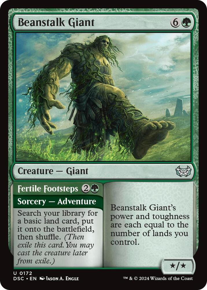 Beanstalk Giant // Fertile Footsteps 172 (Commander: Duskmourn: House of Horror)  | Good Games Adelaide SA