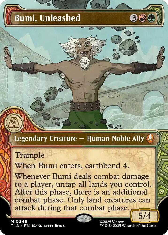 Bumi Unleashed  348/286 (Avatar: The Last Airbender)  - Showcase Foil | Good Games Adelaide SA