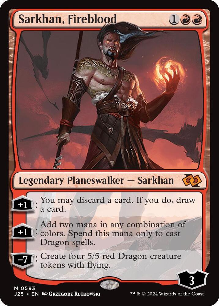 Sarkhan, Fireblood 593 (Foundations Jumpstart)  | Good Games Adelaide SA