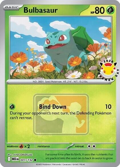 Bulbasaur Pokemon Day 2026 001/132 (Miscellaneous Cards & Products)  - Holofoil | Good Games Adelaide SA