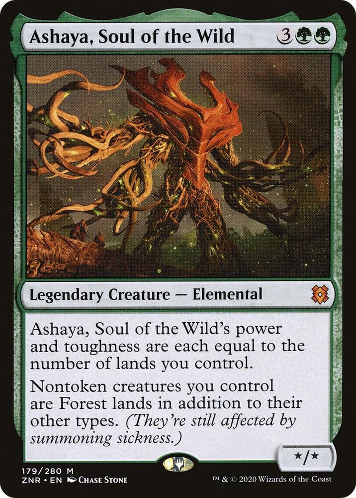 Ashaya, Soul of the Wild 179 (Zendikar Rising)  | Good Games Adelaide SA