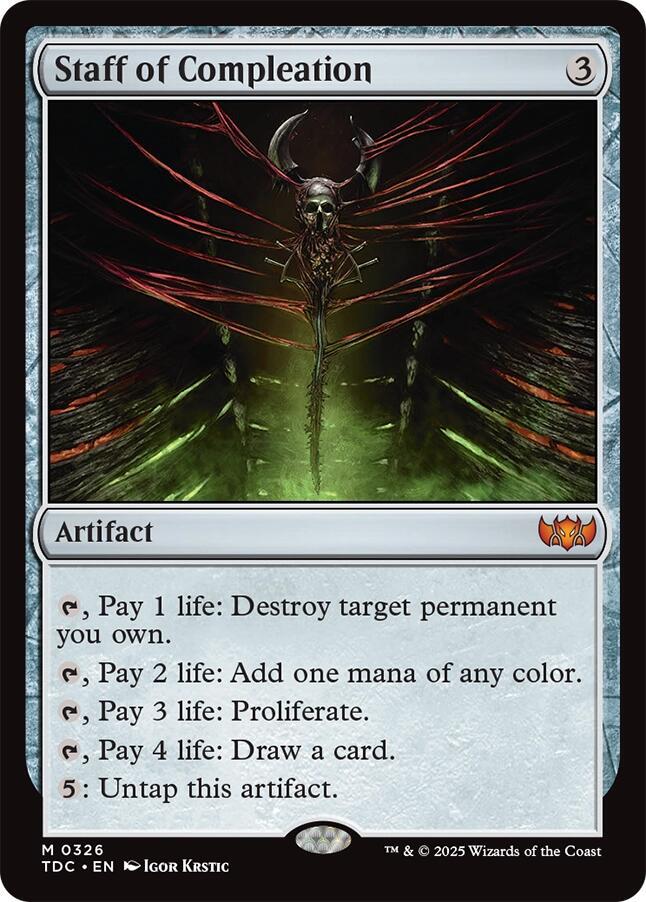 Staff of Compleation 326 (Commander: Tarkir: Dragonstorm)  | Good Games Adelaide SA