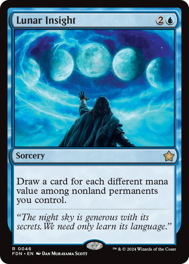 Lunar Insight 46 (Foundations)  - Foil | Good Games Adelaide SA