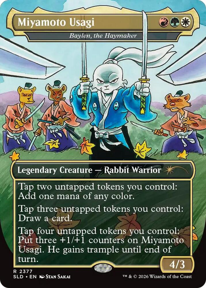 Miyamoto Usagi Baylen the Haymaker 2377 (Secret Lair Drop Series)  - Foil | Good Games Adelaide SA