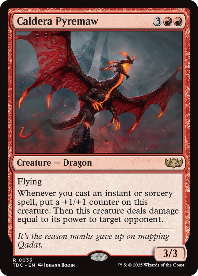 Caldera Pyremaw 33 (Commander: Tarkir: Dragonstorm)  | Good Games Adelaide SA