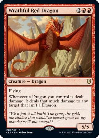 Wrathful Red Dragon 207 (Commander Legends: Battle for Baldur's Gate)  - Foil | Good Games Adelaide SA