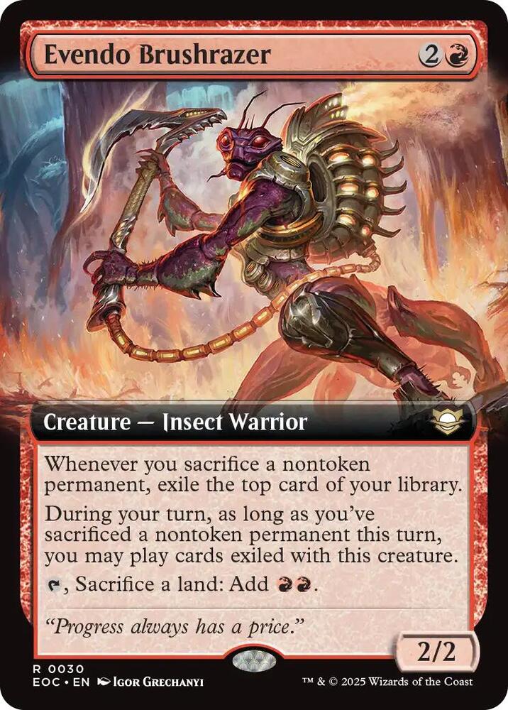 Evendo Brushrazer  30 (Commander: Edge of Eternities)  | Good Games Adelaide SA