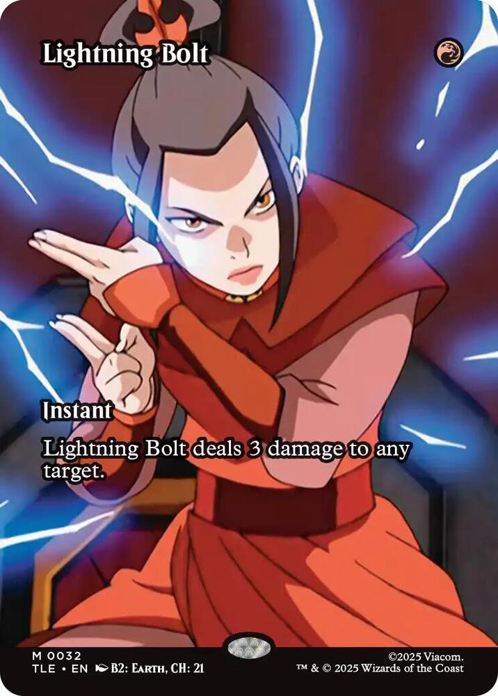 Lightning Bolt Borderless 32/0 (Avatar: The Last Airbender: Eternal-Legal)  - Borderless | Good Games Adelaide SA