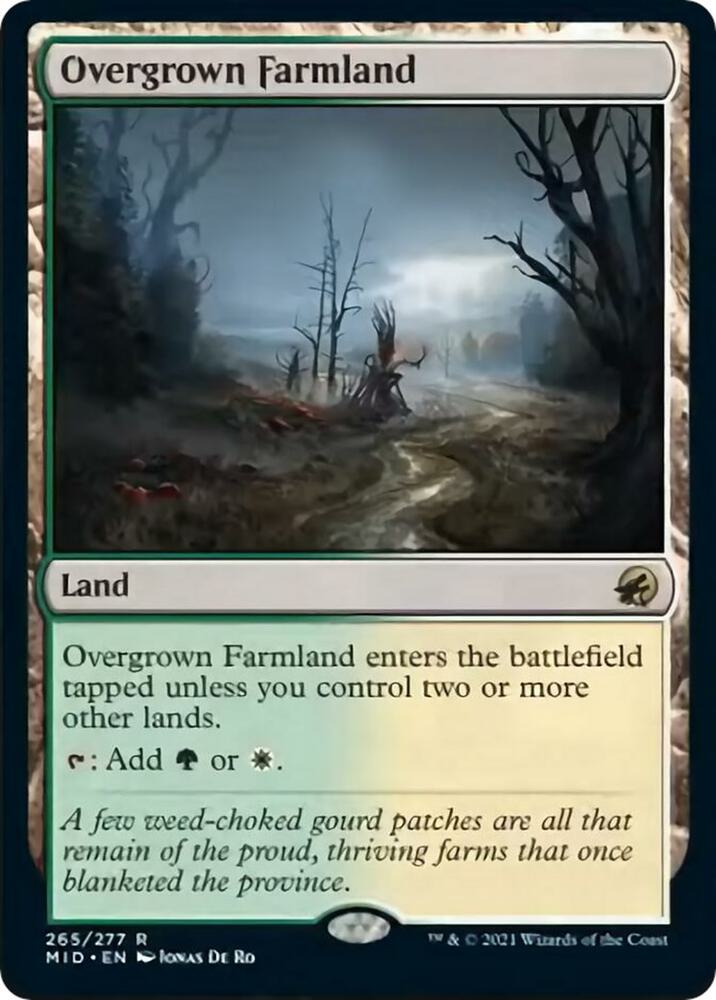 Overgrown Farmland 265 (Innistrad: Midnight Hunt)  - Foil | Good Games Adelaide SA