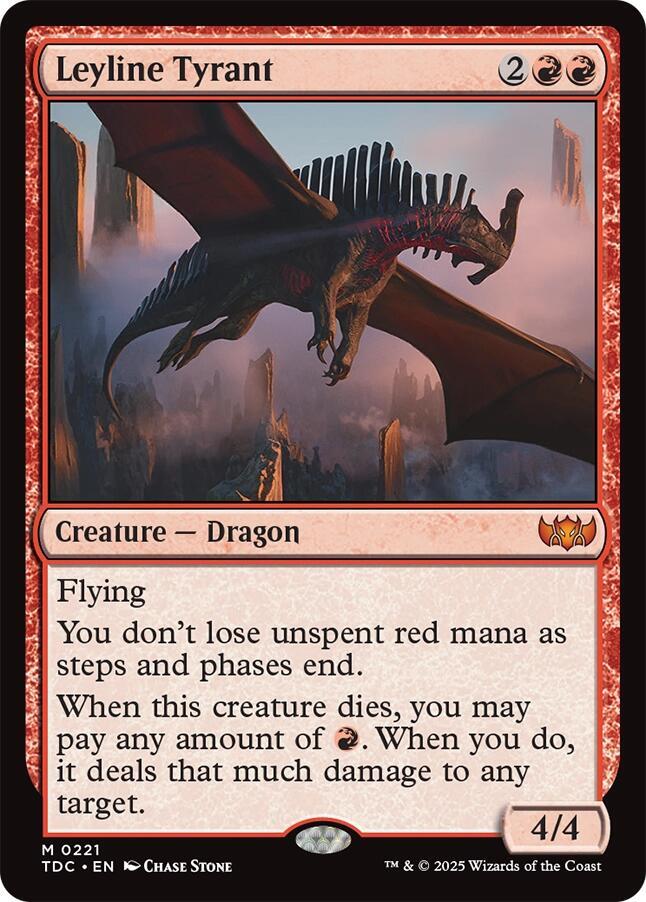 Leyline Tyrant 221 (Commander: Tarkir: Dragonstorm)  | Good Games Adelaide SA