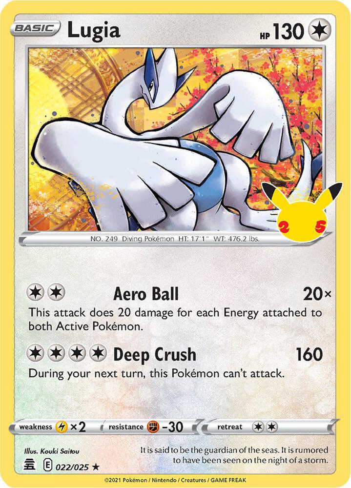 Lugia 022/025 (Celebrations)  - Holofoil | Good Games Adelaide SA
