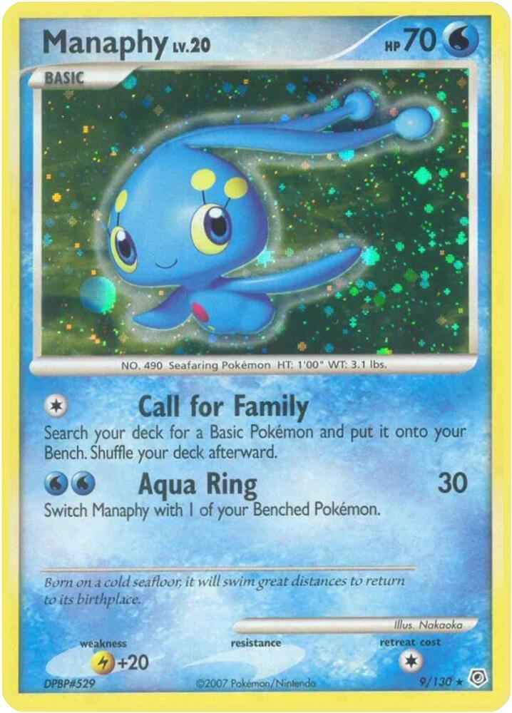 Manaphy 9/130 (Diamond and Pearl)  - Holofoil | Good Games Adelaide SA