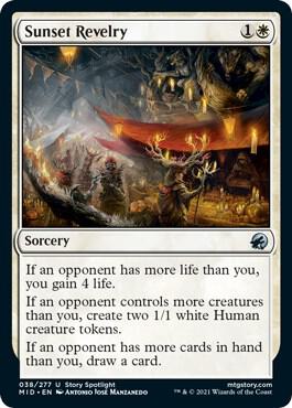 Sunset Revelry 38 (Innistrad: Midnight Hunt)  - Foil | Good Games Adelaide SA
