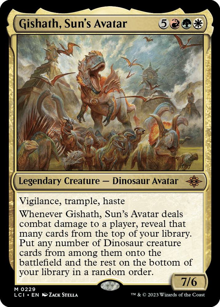 Gishath, Sun's Avatar 229/291 (The Lost Caverns of Ixalan)  - Foil | Good Games Adelaide SA
