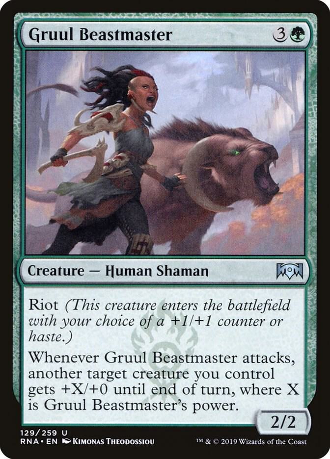 Gruul Beastmaster 129 (Ravnica Allegiance)  - Foil | Good Games Adelaide SA