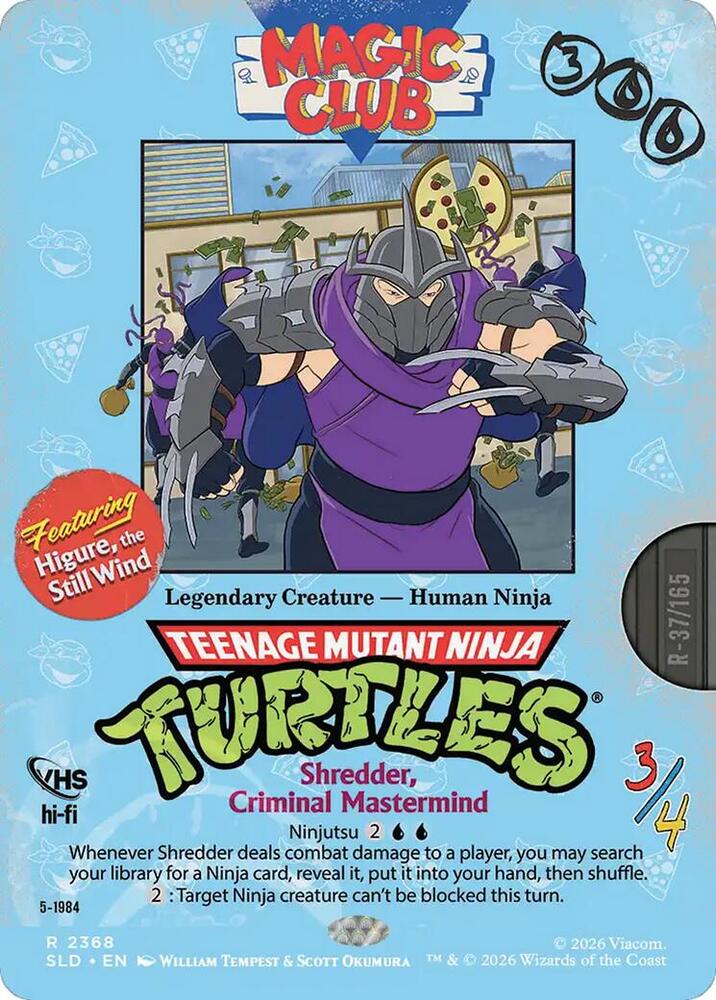 Shredder Criminal Mastermind Higure the Still Wind 2368 (Secret Lair Drop Series)  - Foil | Good Games Adelaide SA