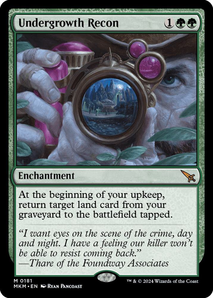 Undergrowth Recon 181 (Murders at Karlov Manor)  - Foil | Good Games Adelaide SA
