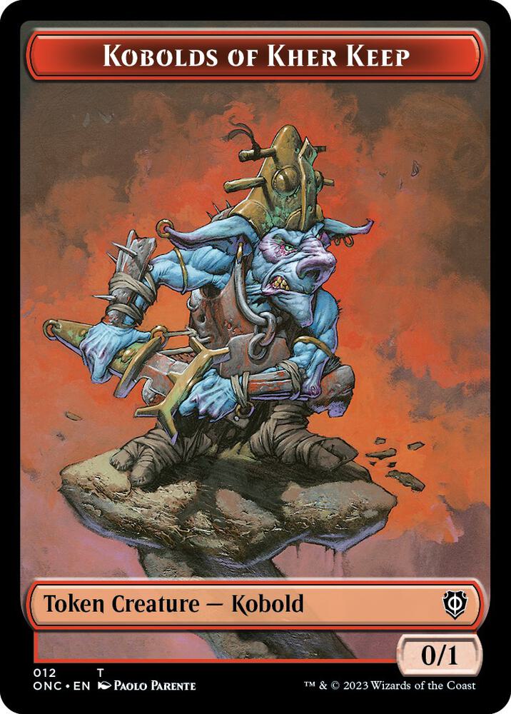 Kobolds of Kher Keep Dragon Double Sided Token 12 // 10 (Commander: Phyrexia: All Will Be One)  | Good Games Adelaide SA